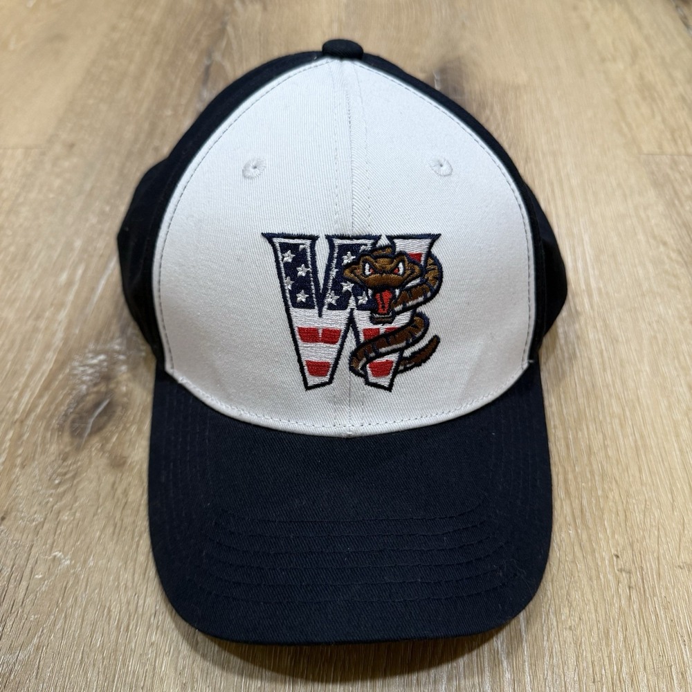 Wisconsin Timber Rattlers Strapback Hat Multi OS Adjustable Patriotic Sure-Dry